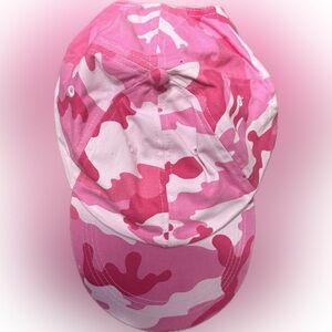 Anvil Pink Camouflage Adjustable Baseball Cap - Brand New